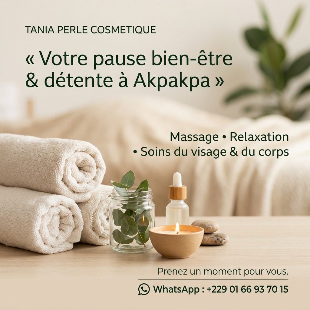 Visuel de prestations de massage, relaxation et soins du visage et du corps